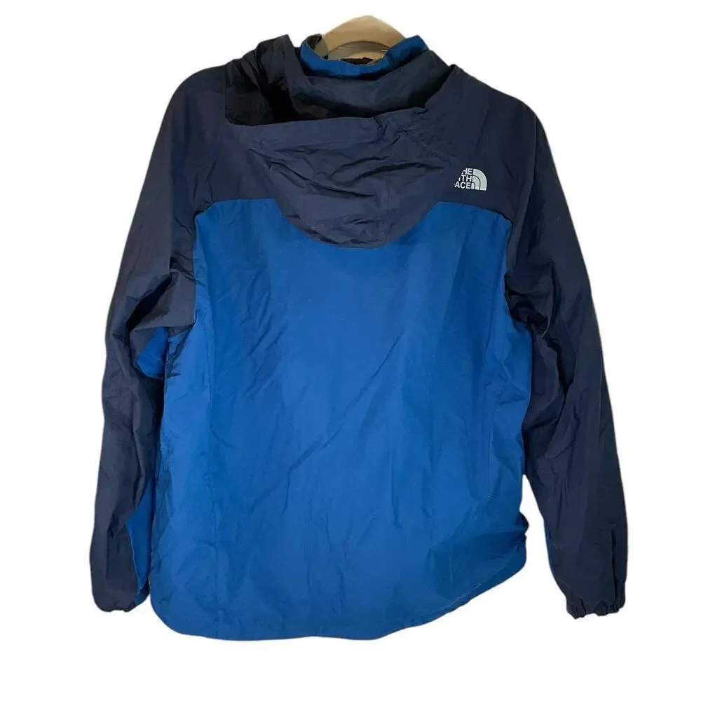 The North Face Mens LG Blue Combo Windbreaker Hydrenalite WindProof Breathable